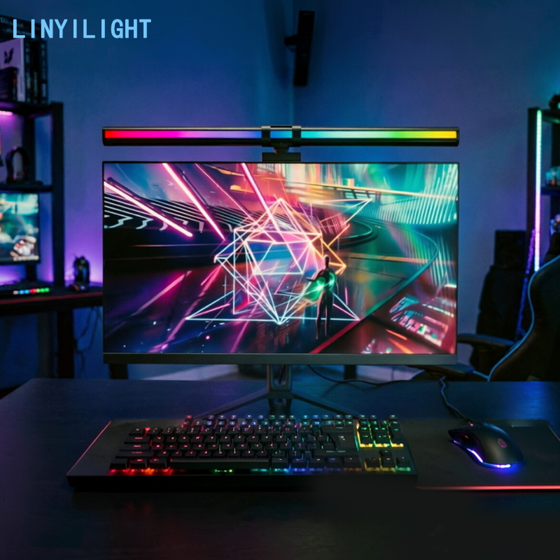 Home Office Work Table - Светодиодная RGB-лампа для монитора 60/80 см,
