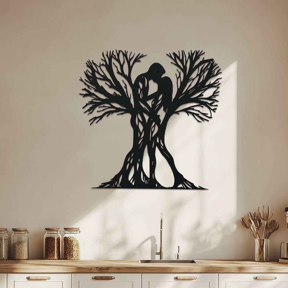 Home Office Room Inspiration - Металлическая скульптура в виде дерева в