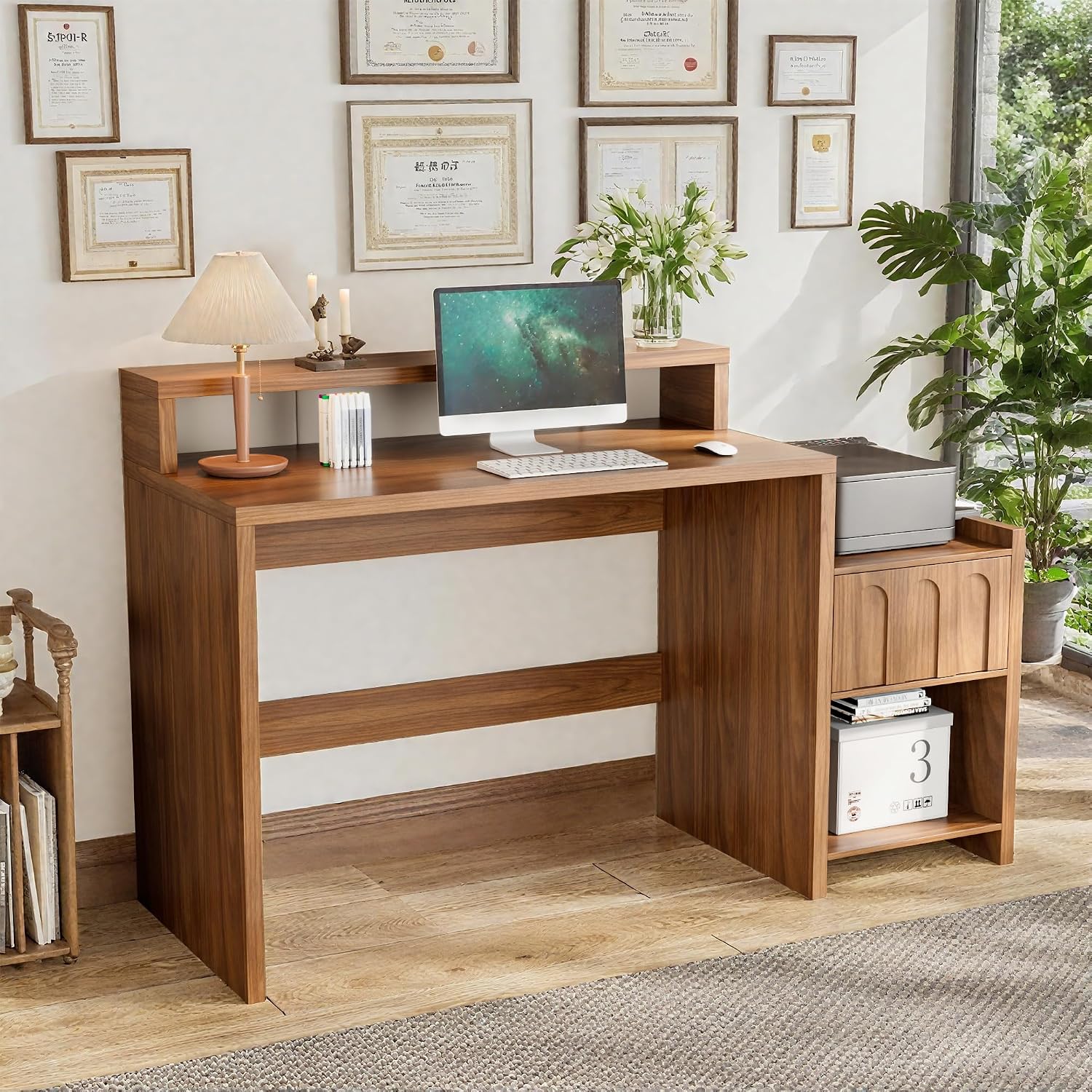 Home Office Work Table - 60-дюймовый письменный стол для руководителя с