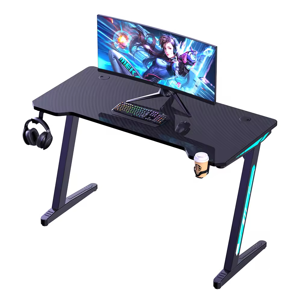 Home Office Work Table - Игровой стол Z-образной формы 47 дюймов,