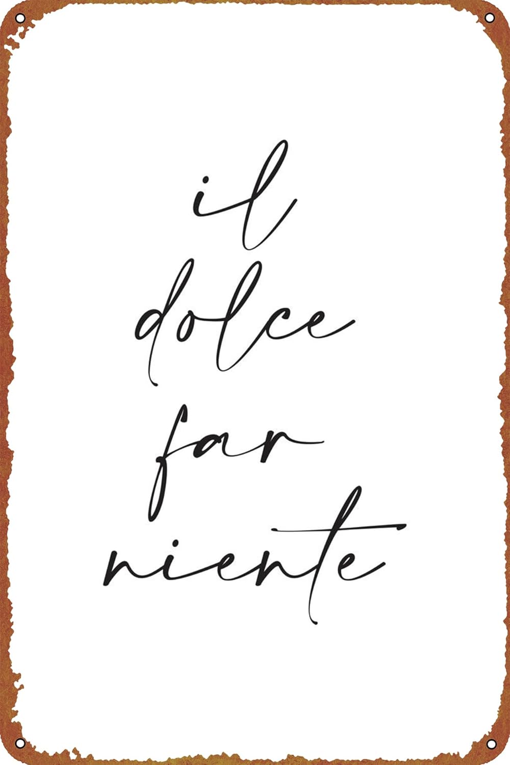 Home Office Logo - 1p,KIVYYB Il Dolce Far Niente Металлическая