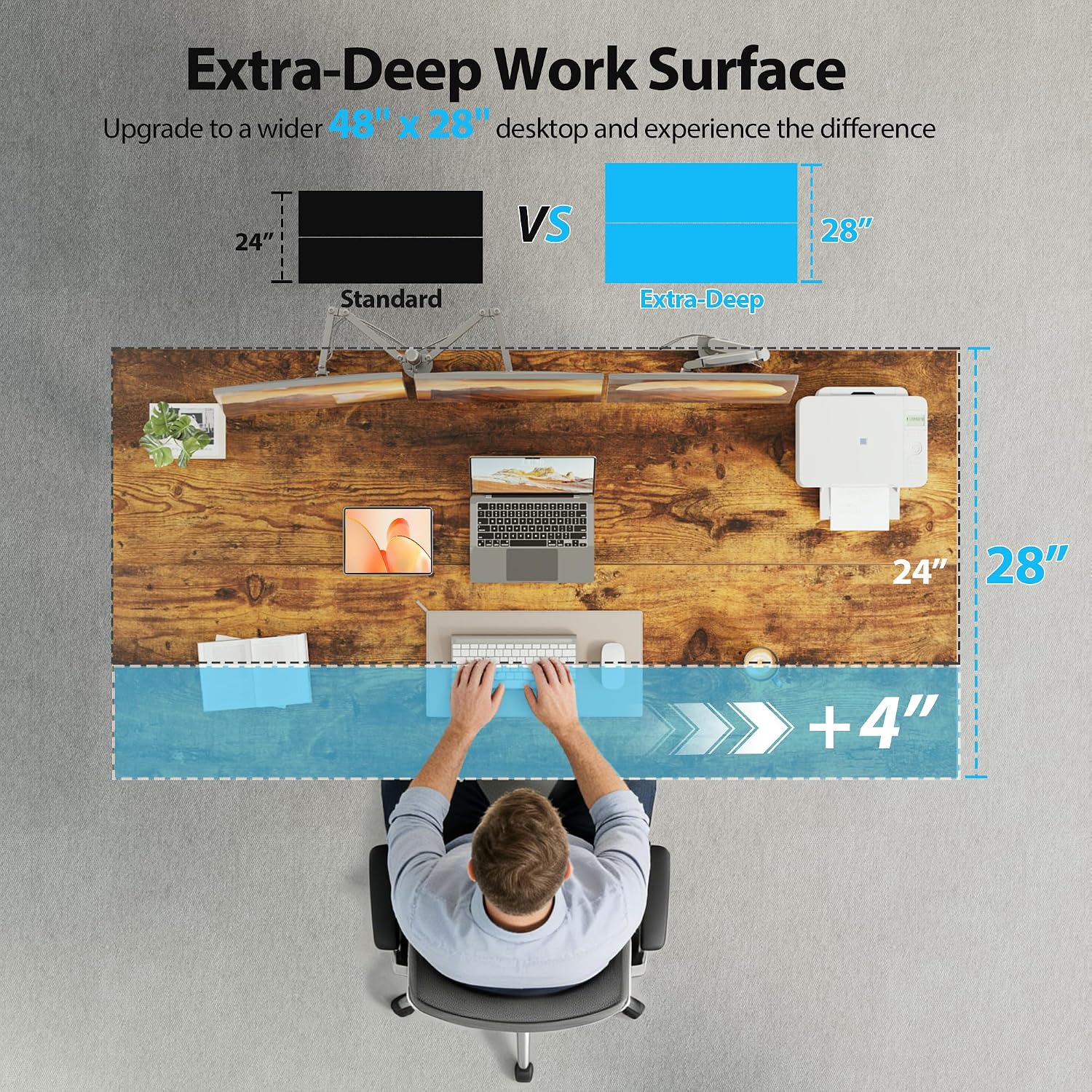 Электрический регулируемый по  – обзор и цена Home Office Work Table