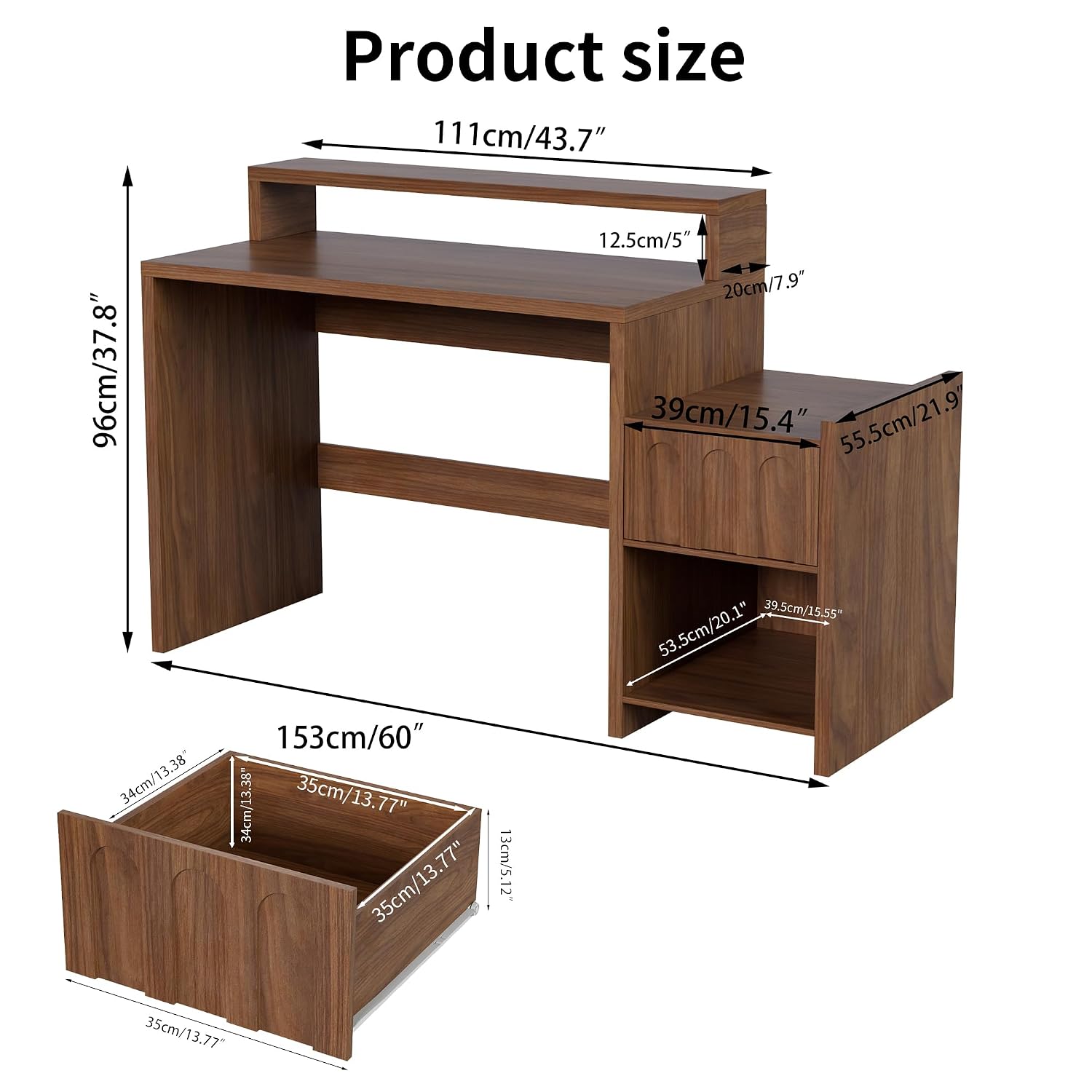 60-дюймовый письменный стол дл – обзор и цена Home Office Work Table