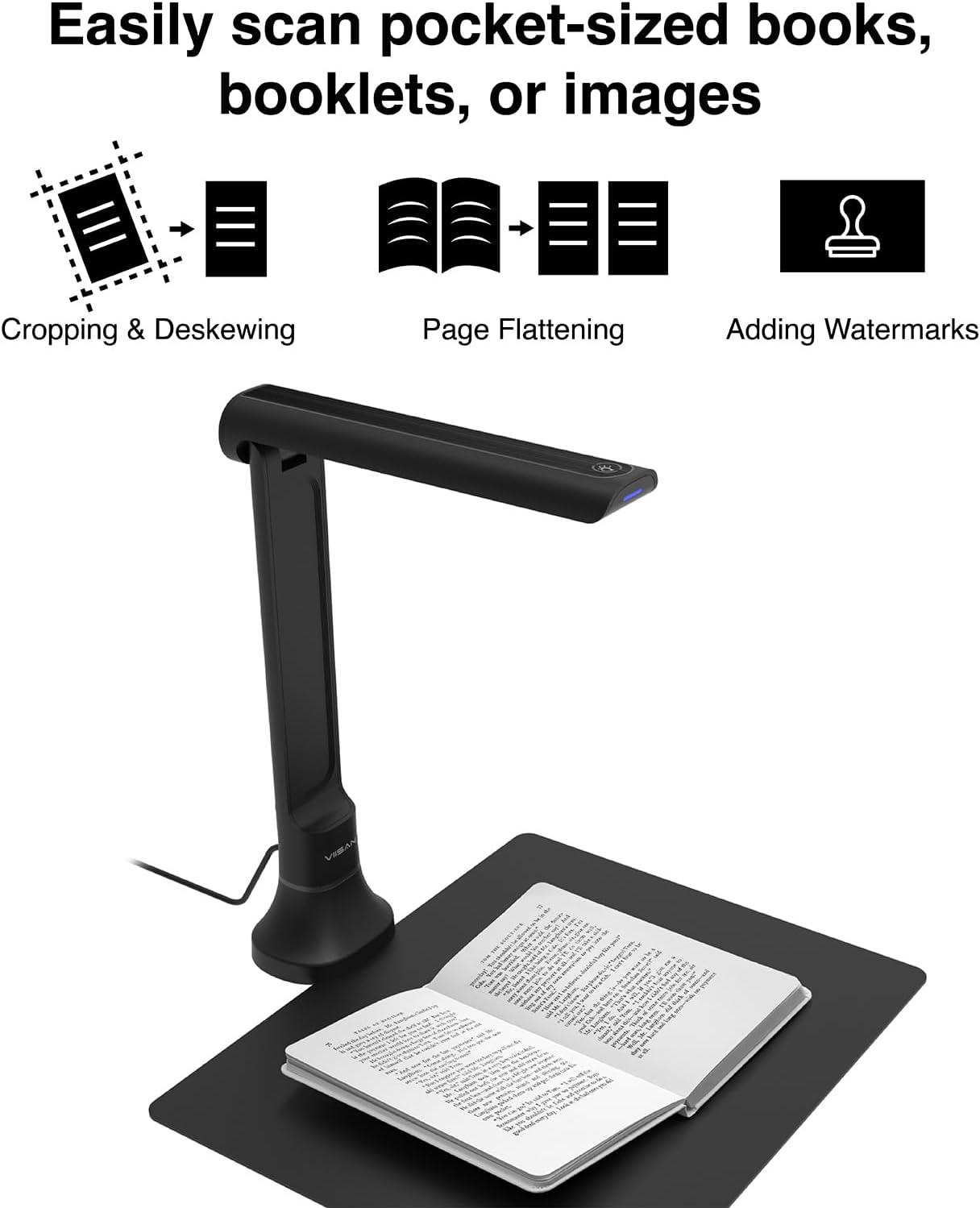 Документ-камера VIISAN DB8401  – обзор и цена Document Scanner Portable