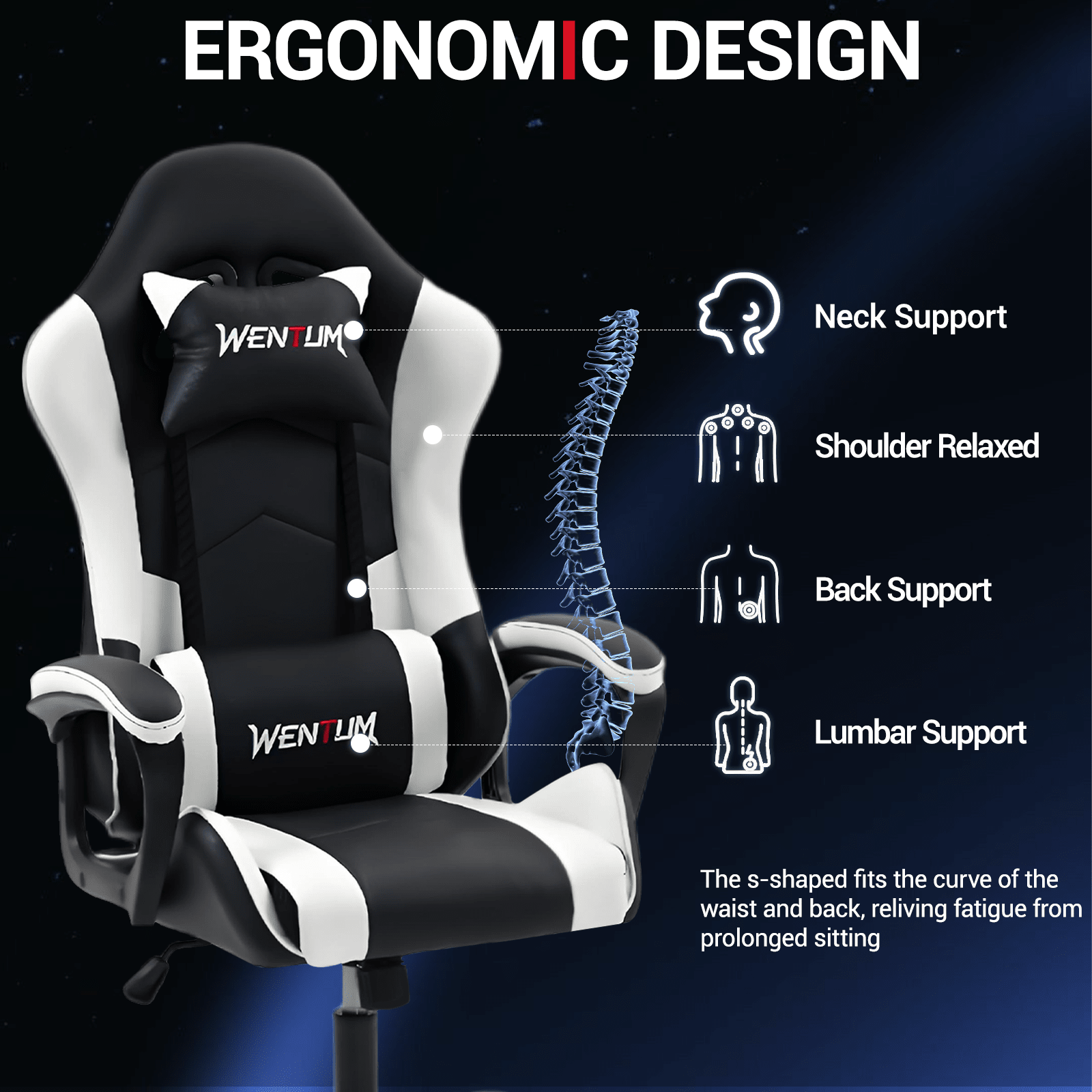 Эргономичное игровое кресло в  – обзор и цена Ergonomic Office Chair